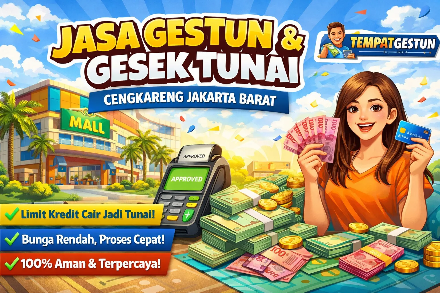 Jasa gestun dan gesek tunai Cengkareng Jakarta Barat - TempatGestun