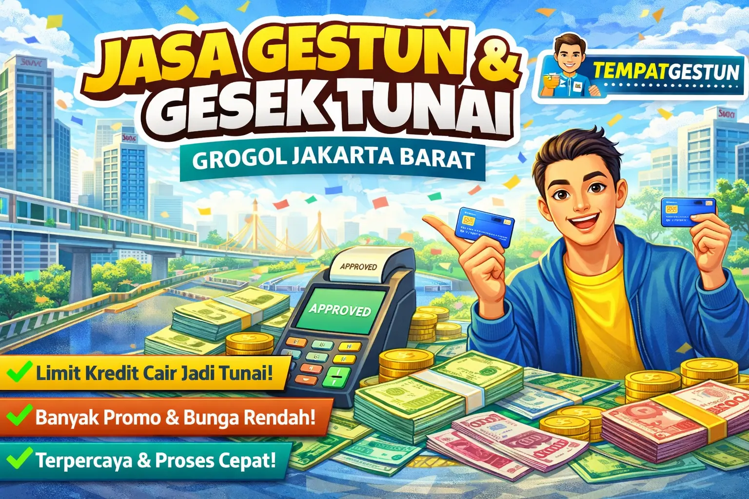 Jasa gestun dan gesek tunai Grogol Jakarta Barat - TempatGestun